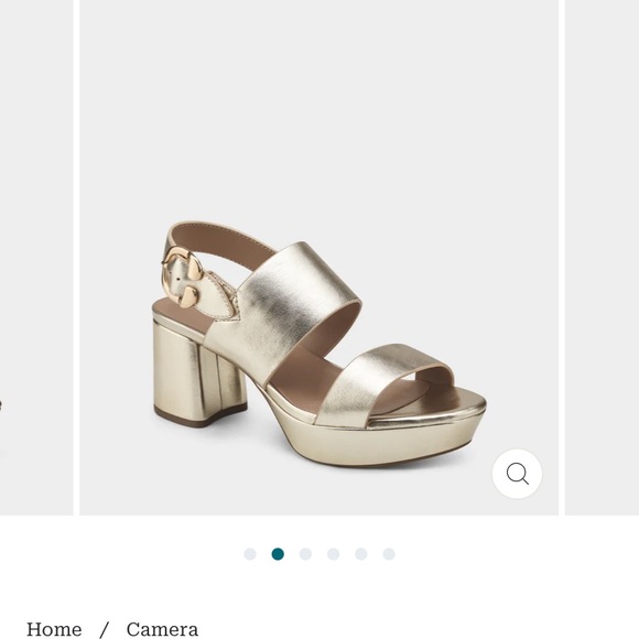 Aerosoles women’s gold sandals - Picture 2 of 8